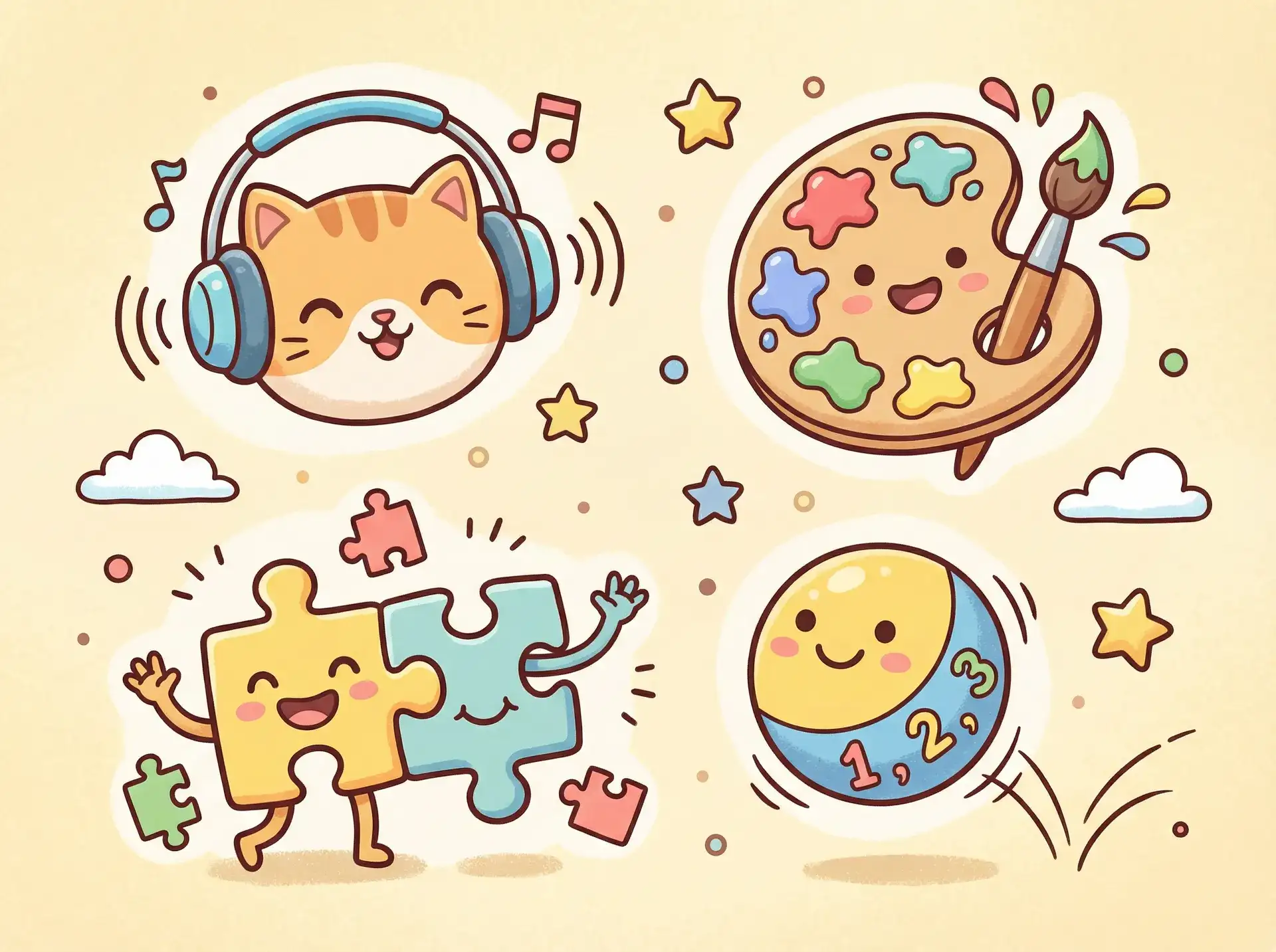 小朋友的手工作品 - 日本VS亚洲VS日韩 益智创作